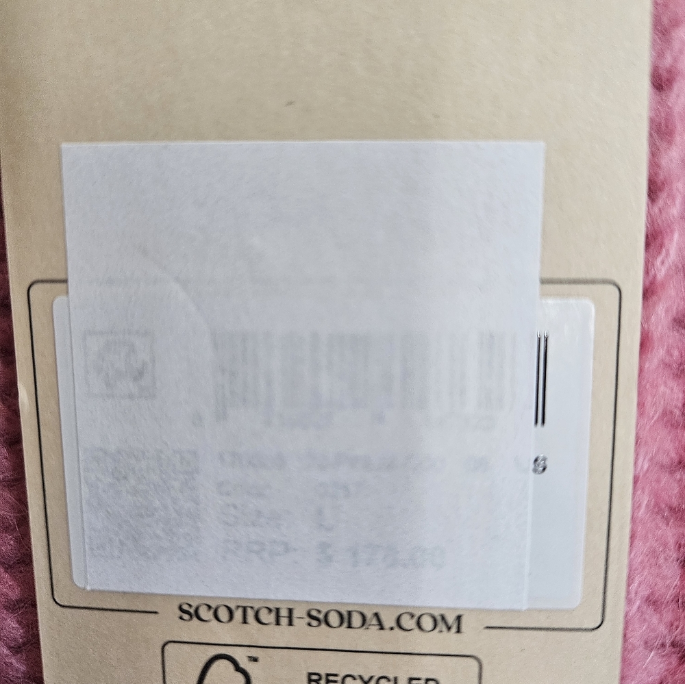 NWT Scotch & Soda Amsterdam Pink Purple Women's Sweater L - Picture 6 of 7